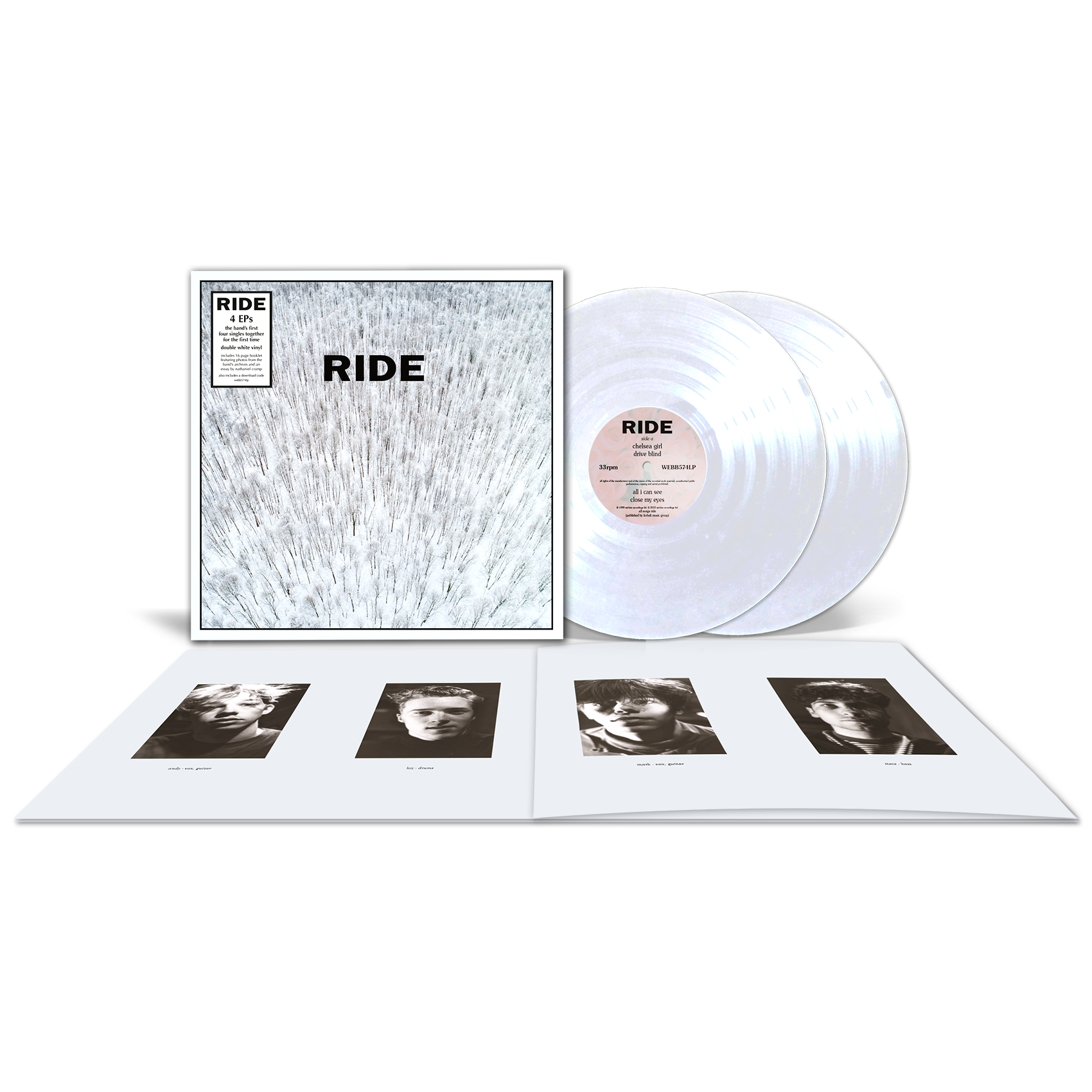 bid sur Lave 4 EPs (REISSUE) - WHITE DOUBLE VINYL | Music | Ride Official Store